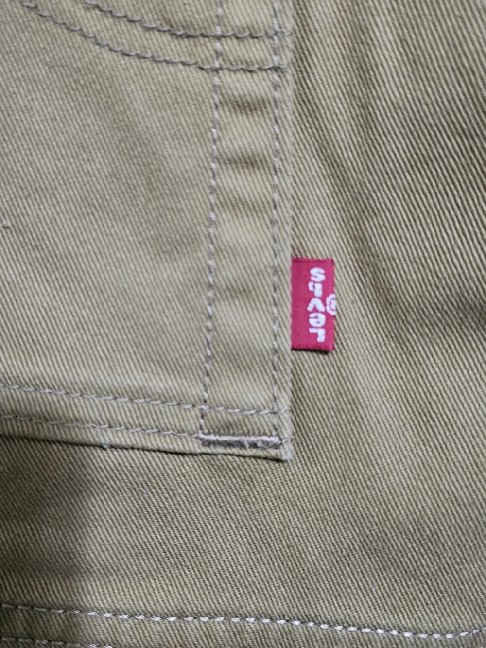Levi's Tan Khaki Jeans with Red Patch